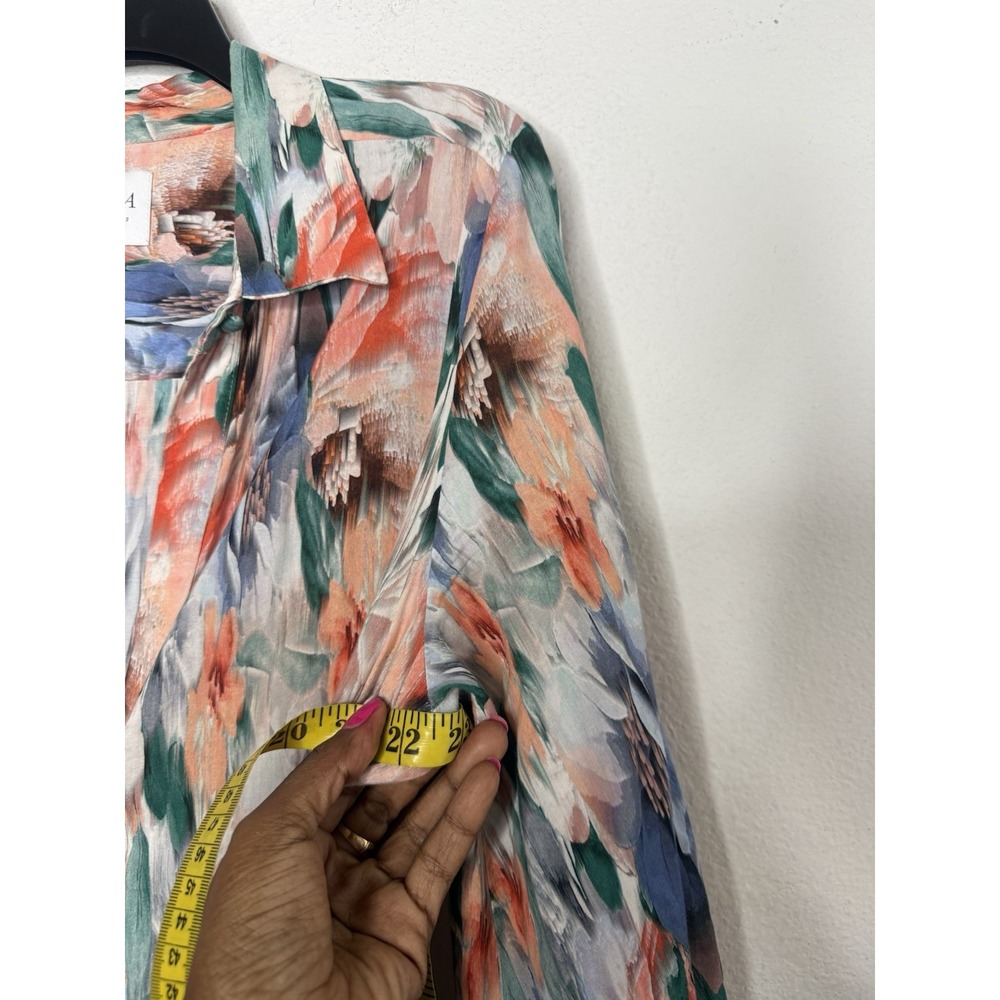 Misa Esmee Eden Floral Print Tiered Long Sleeve Maxi Dress Size: Med Resort - Picture 15 of 15